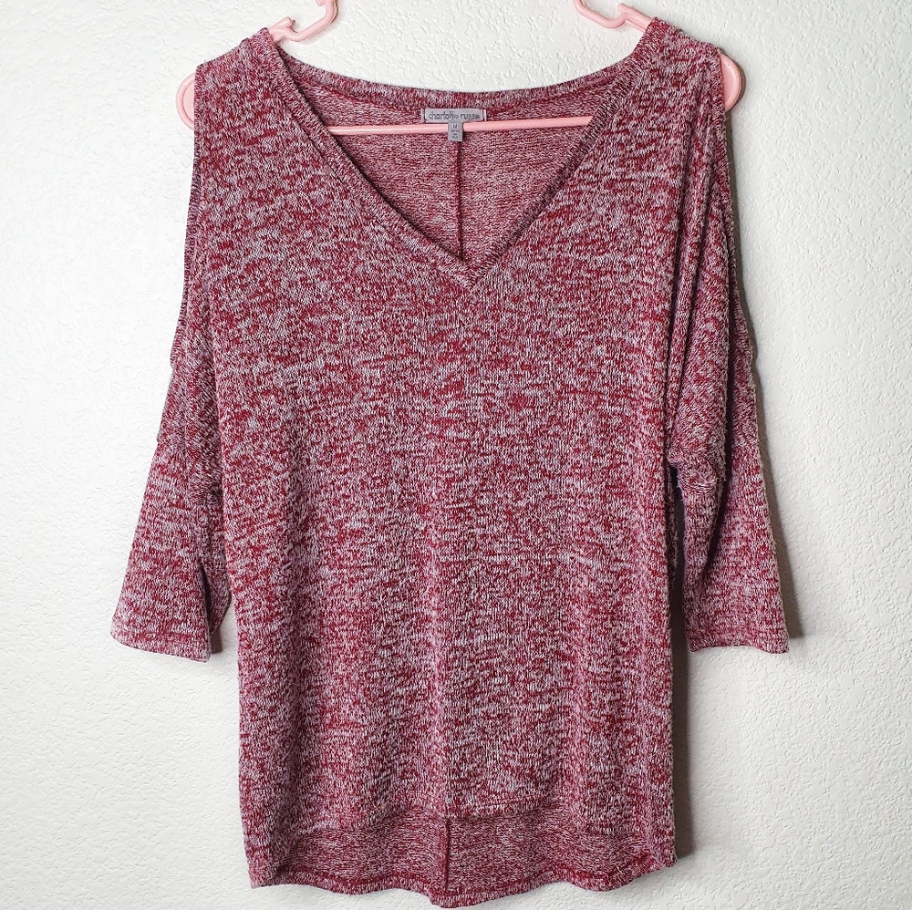3/$30 Charlotte Russe Heathered Cold Shoulder
